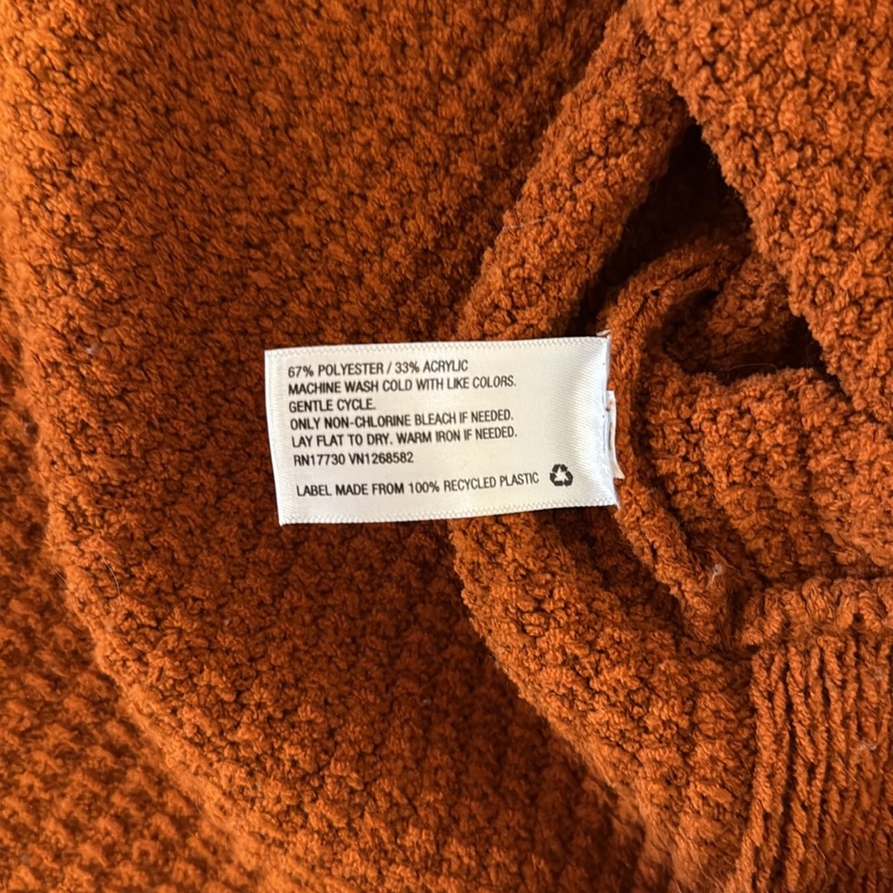 A New Day Tunic Sweater Burnt Orange Women's Size L - Picture 5 of 5